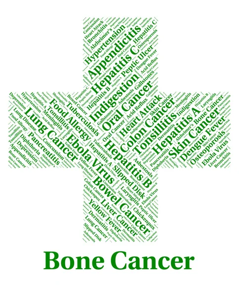 Bone Cancer Represents Poor Health And Afflictions — Stock Photo, Image