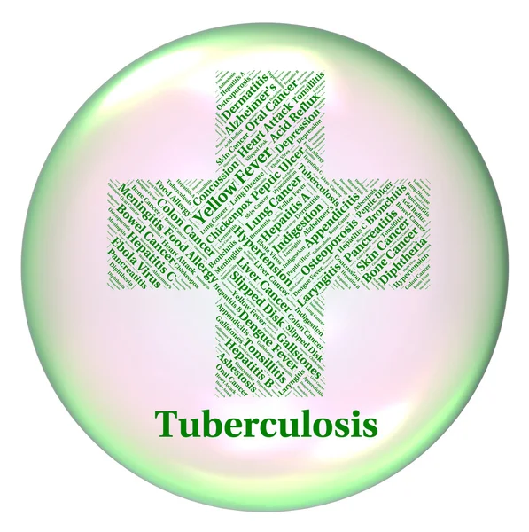 Malattia della tubercolosi significa Bacillo del Tubercolo e Mtb — Foto Stock