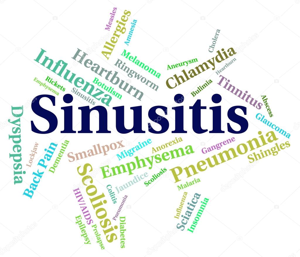 Sinusitis Word Represents Ill Health And Crs