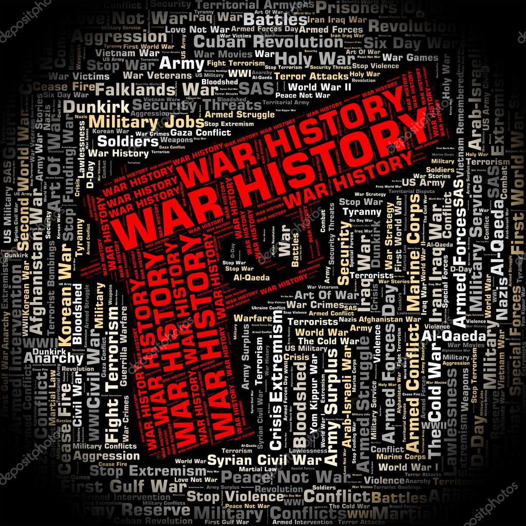 War History Represents Military Action And Bloodshed — Stock Photo