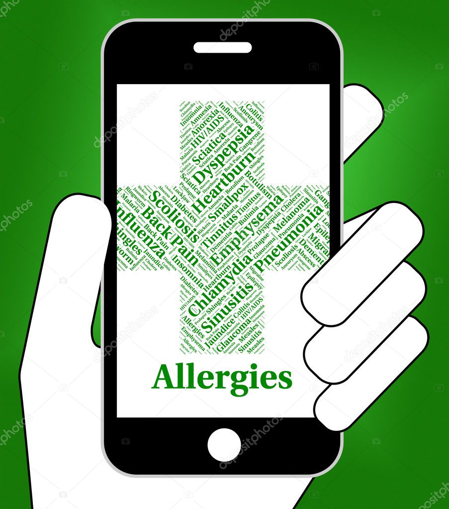 Allergies Problem Shows Allergic Reaction And Allergen
