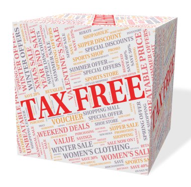 Vergi ücretsiz küp temsil eden mükelleflerin metin ve Gst