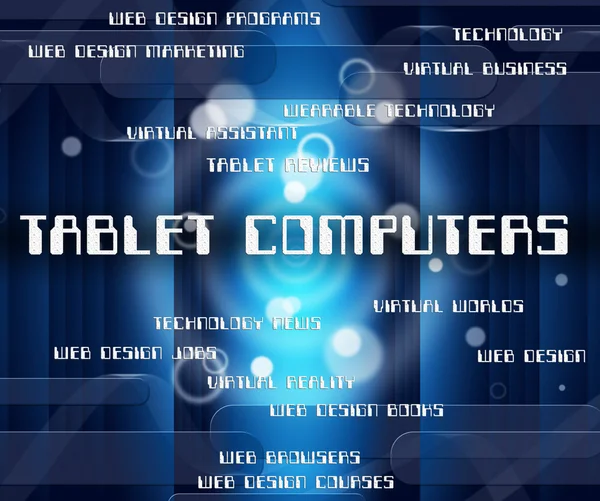 Tablet Computers Indicates Digital Online and Computing — стоковое фото