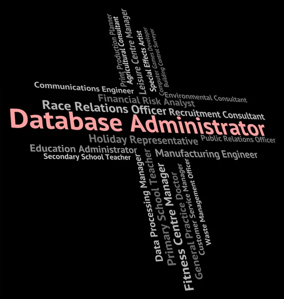 Databasebeheerder Shows werkgelegenheid Databases en informatica — Stockfoto