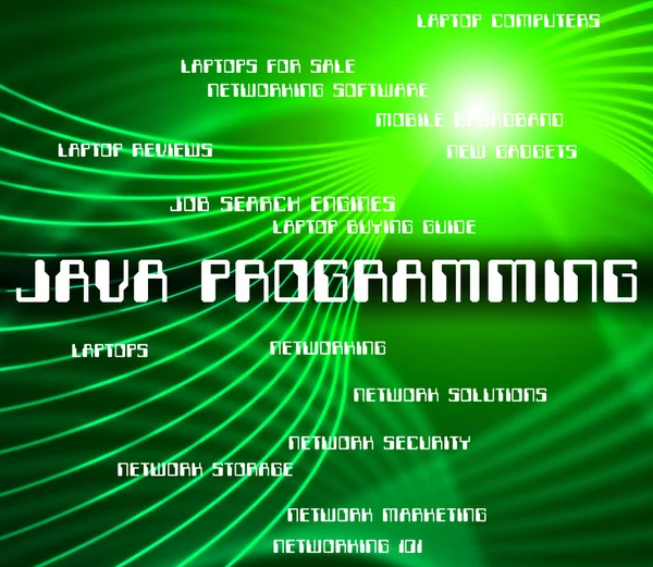 Java Programming rappresenta la progettazione e lo sviluppo di software — Foto Stock