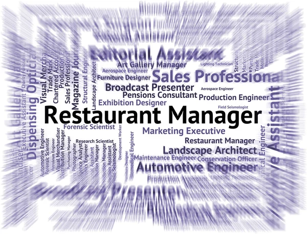 Restaurant Manager Indicates Supervisor Employer And Restaurants