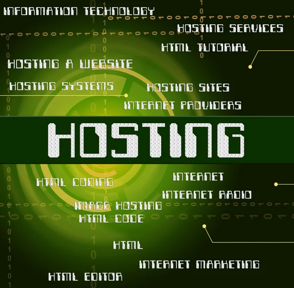 Word middelen Online Web- en Server hosting — Stockfoto