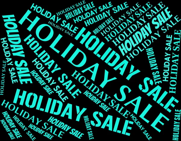 Ferienverkauf bedeutet Urlaub und Schnäppchen — Stockfoto