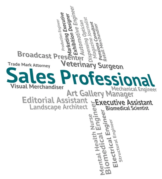 Sales Professional Means Excellence Retail And Consumerism — Stock Photo, Image