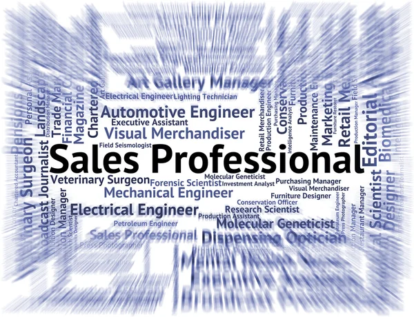 Sales Professional Shows Expertise Job And Marketing — Stock Photo, Image