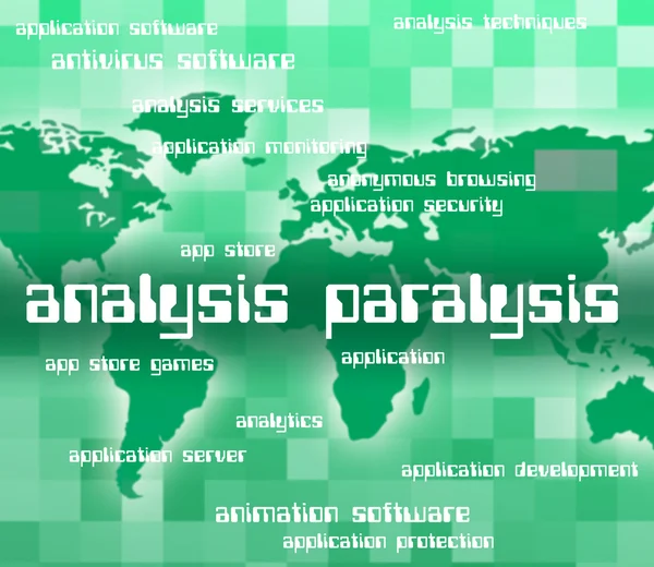 Analiz felç anlamına gelir Debilitation araştırma ve analitik — Stok fotoğraf