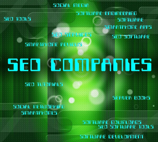 Seo Companies Indicates Corporations Businesses And Company — Stock Photo, Image