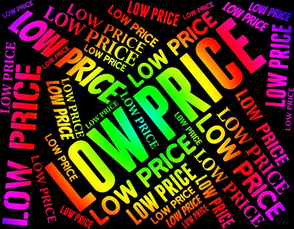 Low Price Represents Special Offer And Sale — Stock Photo, Image