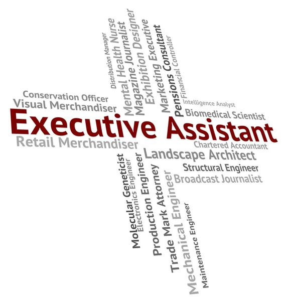 Executive Assistant Indicates Senior Manager And Aide — Stock Photo, Image