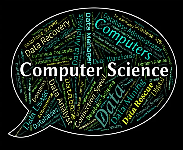 Informática Representa Tecnología de la Información y Química — Foto de Stock
