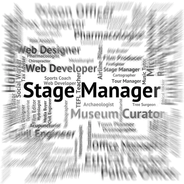 Stage Manager Represents Live Event And Broadway — Stock Photo, Image