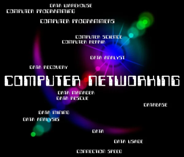 コンピュータ ネットワークを表すグローバル コミュニケーションおよび Computi — ストック写真