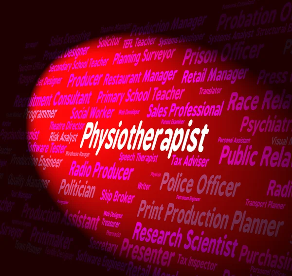 Physiotherapist Job Means General Practitioner And Md — Stock Photo, Image