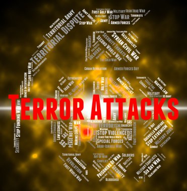 Terror Attacks Shows Terrorist Incidents And Fighters clipart