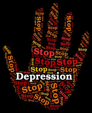 Durdurmak depresyon uyarı işareti ve dikkat temsil eder