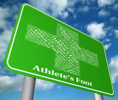 Athlete's Foot Shows Tinea Pedis And Ailment clipart