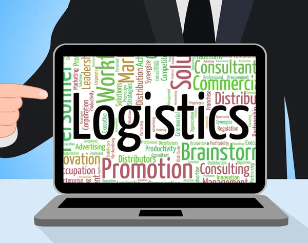 Logistyki przedstawia strategie analizy i strategii — Zdjęcie stockowe