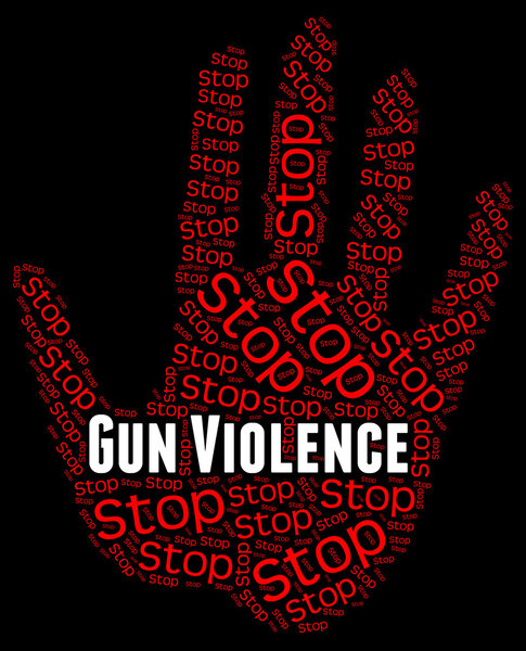 Stop Gun Violence - грубая сила и жестокость
