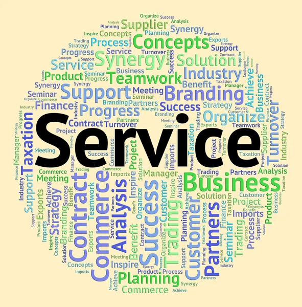 Service Word Means Help Desk And Advice — Stock Photo, Image