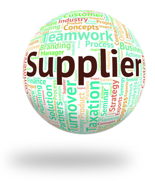 Supplier Word Means Trader Distribute And Retailer