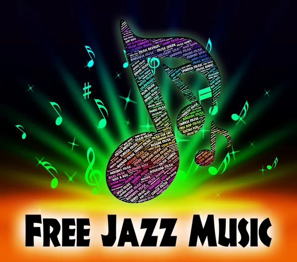 Free Jazz Music Indica Sem Carga E Acústico — Fotografia de Stock