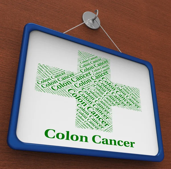 Colon Cancer Represents Cancerous Growth And Attack — Stock Photo, Image