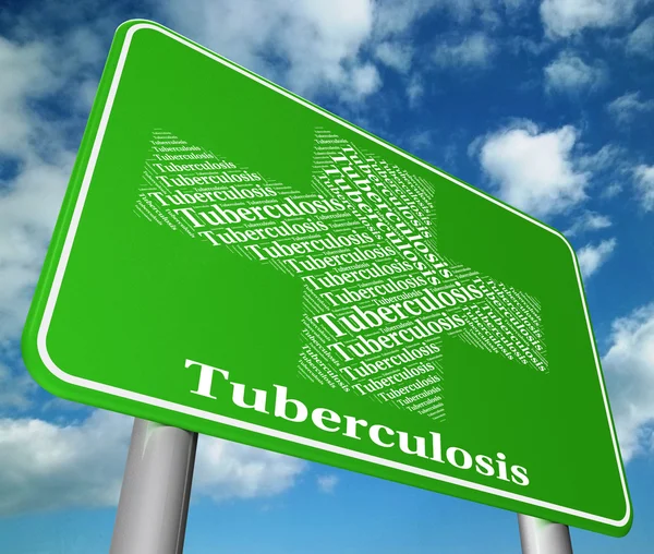Туберкульозний знак показує погане здоров'я і Mtb — стокове фото