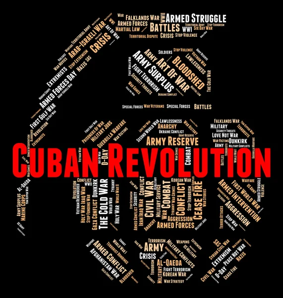 Revolução Cubana mostra golpe e anarquia — Fotografia de Stock