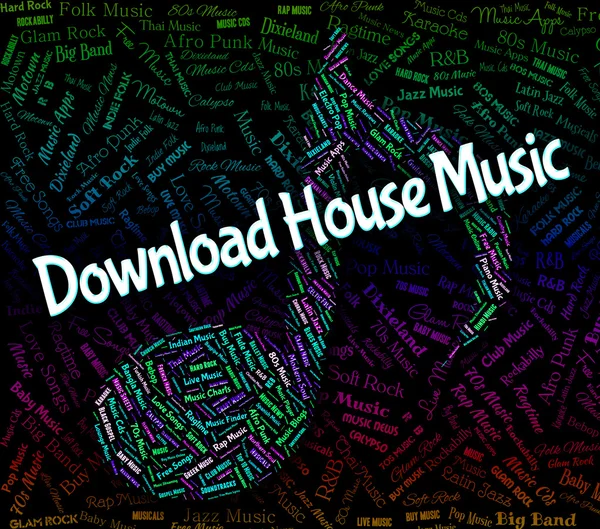 Télécharger House Music représente la bande son et la danse — Photo
