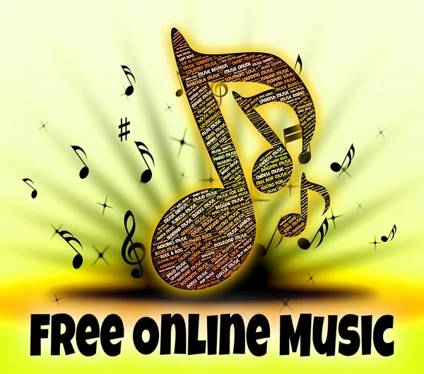 Free Online Music Rappresenta per niente e Freebie — Foto Stock