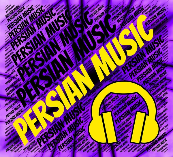 Persisk musik anger ljudspår och akustisk — Stockfoto