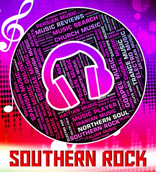 Southern Rock mostra guitarra elétrica e harmonia — Fotografia de Stock