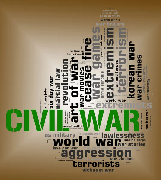Civil War Shows Within Country And Bloodshed — Stock Photo, Image