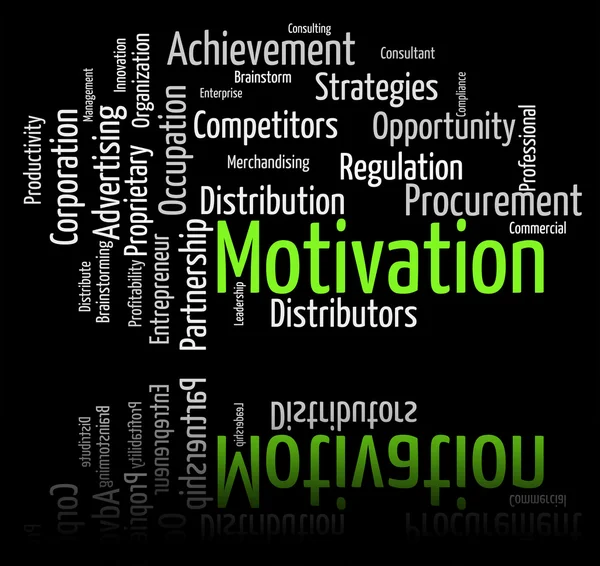 Motivation Word Shows Do It Now And Motivate — Stock Photo, Image