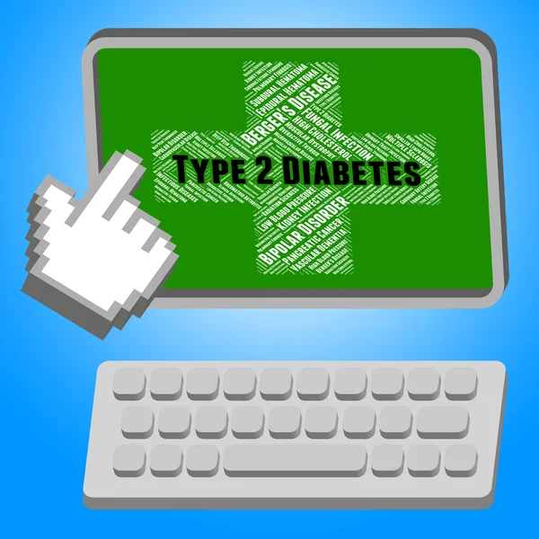 Diabetes doença significa distúrbio metabólico e Niddm — Fotografia de Stock
