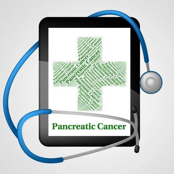 El cáncer de páncreas muestra mala salud y adenocarcinoma — Foto de Stock