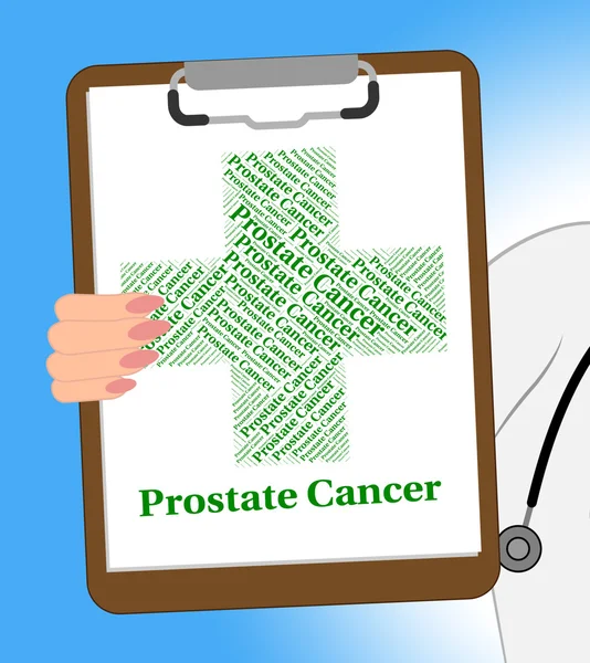 Prostate Cancer Shows Poor Health And Ailment — Stock Photo, Image