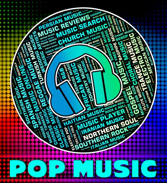 Pop Music signifie pistes sonores et harmonies — Photo