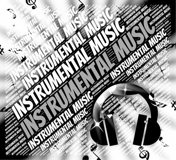 Música instrumental significa trilha sonora e harmonias — Fotografia de Stock