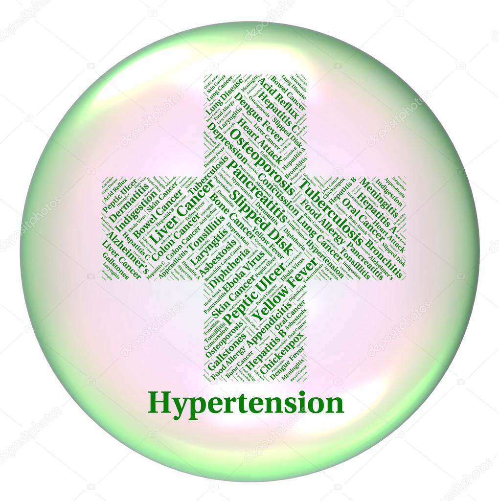 Hypertension Illness Means High Blood Pressure And Ailments