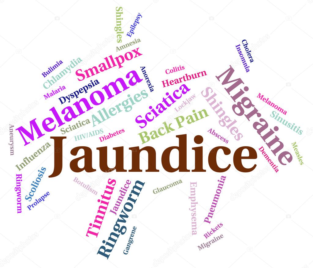 Jaundice Illness Indicates Poor Health And Affliction