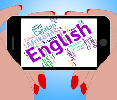 English Language Means Learn Catalan And Dialect clipart