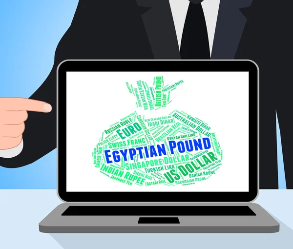 Egyptisch pond geeft aan deviezen en munt — Stockfoto