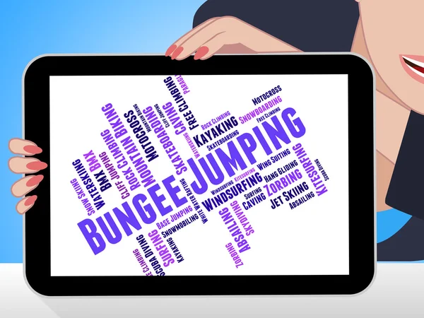 Bungyjump representerar extrem Sport och äventyr — Stockfoto