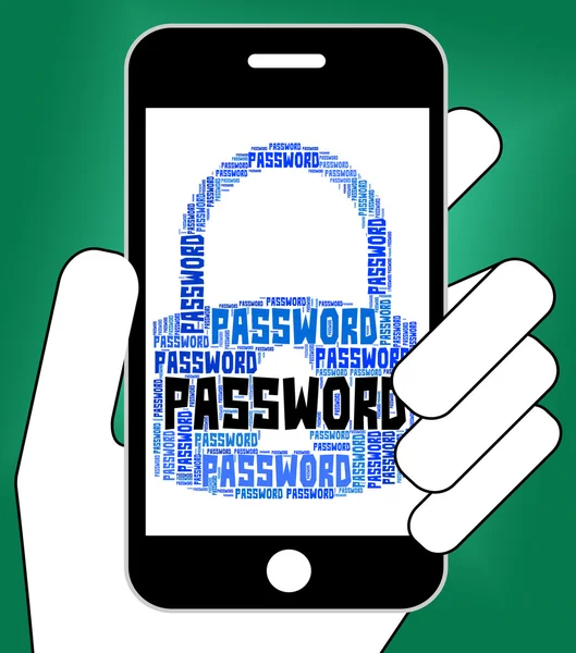Password Lock significa Accedi e Computer — Foto Stock
